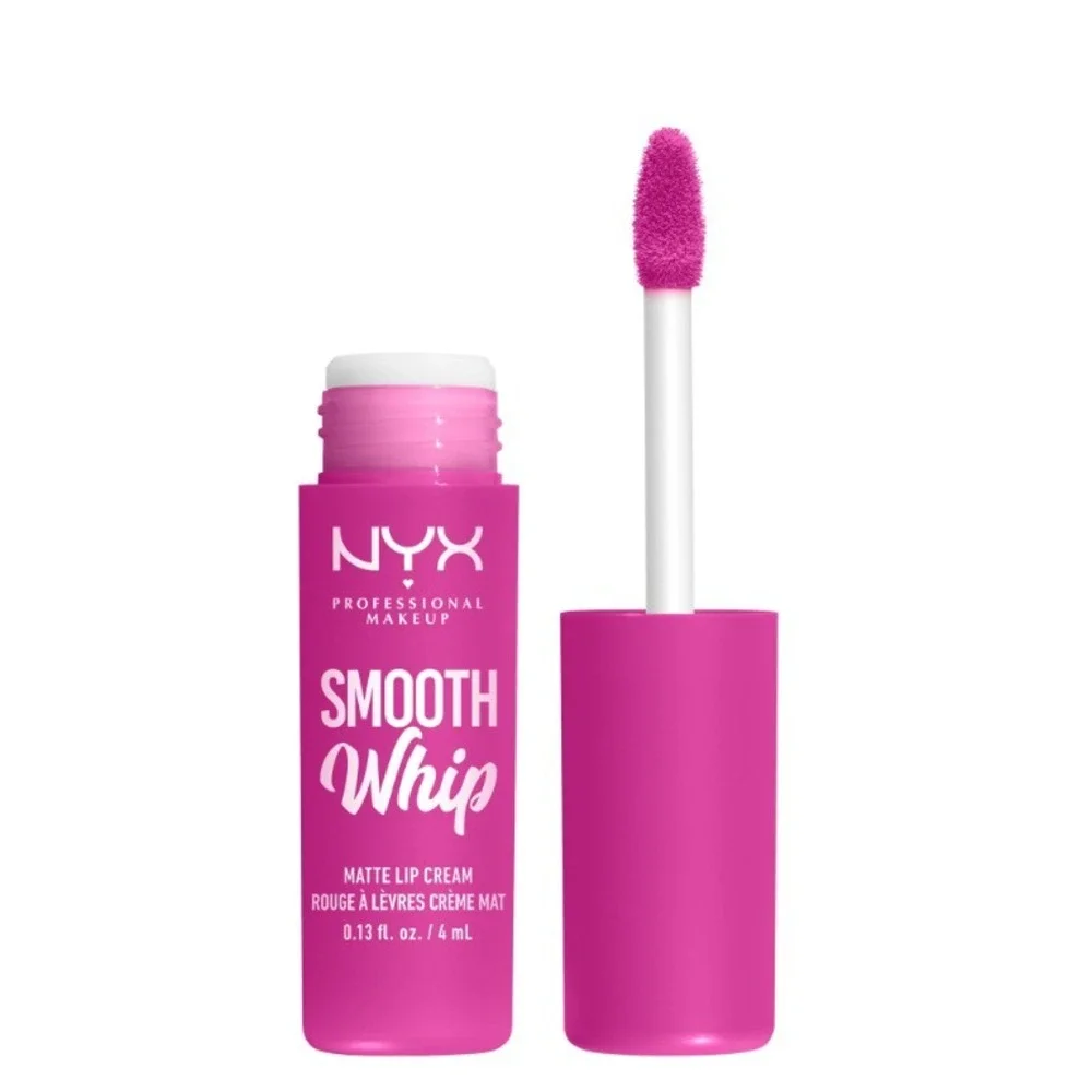 NYX Smooth Whip Matte Lip Cream Pom Pom‎ Pink 0.13oz 3 Pack Bundle